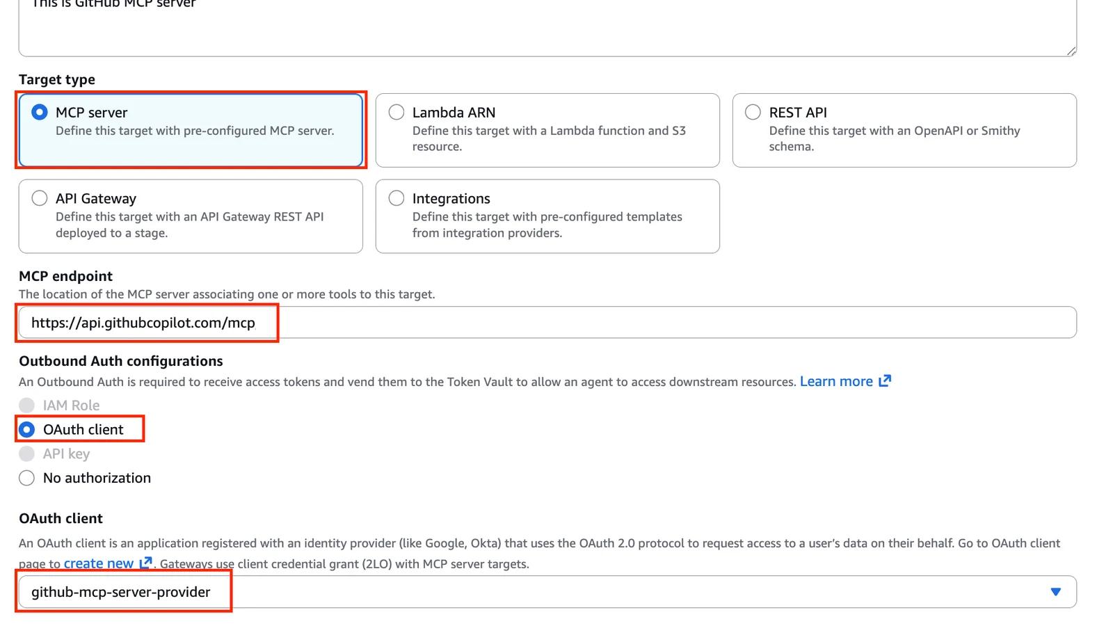 اتصال سرورهای MCP به آمازون Bedrock AgentCore Gateway با استفاده از جریان کد مجوز | خدمات وب آمازون